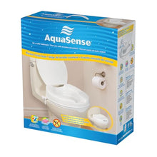 Load image into Gallery viewer, AquaSense Raised Toilet Seat with Lid, White, 2.5 Inches