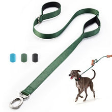 Load image into Gallery viewer, Heavy Duty Dog Leash with Easy Lock Metal Clip, Reflective, Padded Handle - Durable 4ft 8ft Walking Training Leash for Large, Medium, Small Dogs, Jogging, Hiking, and Outdoor Use (Green, 4 FT)