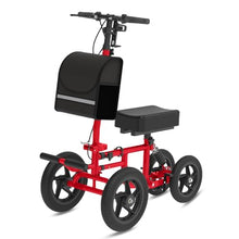 Load image into Gallery viewer, Fvzzin All Terrain Knee Scooter for Adults, Foldable Rolling Knee Scooter with DIY Stickers & Shock Absorber, Steerable Knee Walker for Broken Foot, Ankle Injuries & Surgery, Better Crutch Alternative