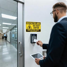 Load image into Gallery viewer, Employees Only Sign, Do Not Enter Signs, Restricted Area Vinyl Stickers