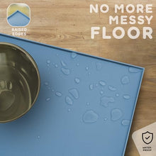 Load image into Gallery viewer, Dog Food Mat - 24x15 Raised Edges Dogs Mat for Food and Water Prevent Spill, Waterproof Cat Food Mats Protect Floors, Easy Clean Dog Bowl Mats for Food and Water, Silicone Pet Feeding Placemats