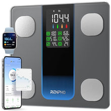Load image into Gallery viewer, RENPHO Smart Scale for Body Weight, Weight Scale with 7-in-1 Large Display for BMI, Body Fat, Muscle Mass, 13 Body Composition, High Accurate Bluetooth Scale, 500lbs, 11.8", Elis 2XL