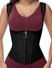 Load image into Gallery viewer, SHAPSHE Waist Trainer for Women, Tummy Control Sports Girdle ,Black-short Torso- 2XL