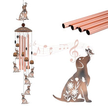 Load image into Gallery viewer, Dog Wind Chimes for Outside, 35‘’ Metal Dog WindChimes