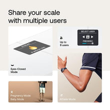 Load image into Gallery viewer, Accurate Scale for Body Weight and Fat Percentage, Body Composition Wi-Fi and Bluetooth