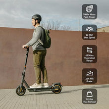 Load image into Gallery viewer, MAX G2 Electric KickScooter, Power by 1000W Motor, Up to 43 Miles Range and 22MPH, w/t 10-inch Tires , Dual Brakes & Suspension