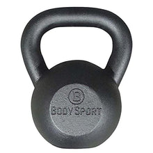 Load image into Gallery viewer, BodySport Cast Iron Kettlebells, 80 lb. – Strength Training Kettlebell for Weightlifting