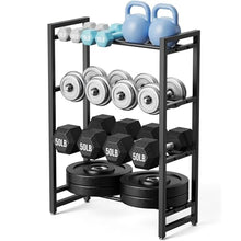 Load image into Gallery viewer, 4 Tier Dumbbell Rack, Weight Rack for Home Gym, 1100 lb Capacity
