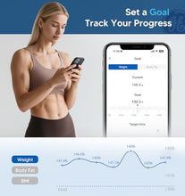 Load image into Gallery viewer, GE Scale for Body Weight, Body Fat, BMI, Muscle Mass, Smart Bathroom Scales with 14 Body Composition Metrics with Large Display, Accurate Bluetooth Weighing Machine with Fitness App, 400 lbs, Black