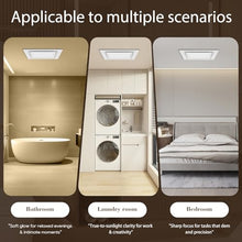 Load image into Gallery viewer, Gopper Ultra Quite Bathroom Exhaust Fan with Light, 120CFM, 1.0 Sones, 6500K, 1000LM, Easy Install, Energy Efficient, 10x10 Mount Ceiling Ventilation Fan
