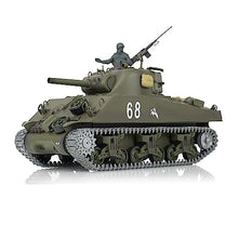 Load image into Gallery viewer, Heng Long US in Stock, RC Tank 3898 RTR 2.4G 1/16 7.0 Upgraded M4A3 Sherman Metal Tracks Smoking Generator