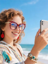 Load image into Gallery viewer, DOERAYMI blue light glasses for woman, computer glasses blue light glasses men premium lenses for daily screen use - work & gaming.