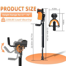 Load image into Gallery viewer, FUSHIDE Adjustable Forearm Crutches for Adults – 10-Level Height Ergonomic Arm Crutches(1 Pair)