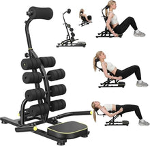 Load image into Gallery viewer, Hiborth Mini Inversion Table, Spinal Decompression Machine for Back Pain Relief, 330 lbs Weight Capacity, Foldable Back Stretcher for Home Gym, Inversion Equipment for Full Body Relaxation Black