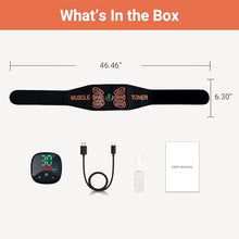 Load image into Gallery viewer, Abs Stimulator Muscle Toner β Ab Toning Belt for Men and Women, Abdomen & Back Trainer for Home Gym Office Workout