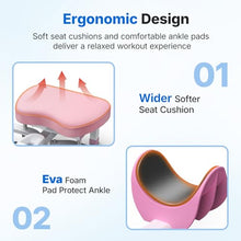 Load image into Gallery viewer, MERACH Split Machine, Stretching Equipment for Flexibility, 180° Leg Stretcher with 6-Level Length Adjustment & Comfortable Pad, Home Stretch Machine for Dance, Gymnastics, 300lbs Capacity (Pink)