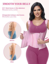 Load image into Gallery viewer, SHAPSHE Waist Trainer for Women, Tummy Control Sports Girdle, Pink-short Torso - Small
