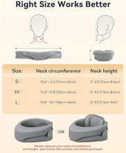 Load image into Gallery viewer, Heated Neck Brace Cervical Collar - Neck Support Brace with Heating Pad, Soft Foam Wraps Keep Vertebrae Stable and Aligned for Relief of Cervical Spine Pressure for Women & Men (Small Size) Grey