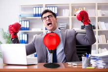 Load image into Gallery viewer, Tech Tools Stress Buster Desktop Punching Bag - Suctions to Your Desk, Heavy Duty Stress Relief Ball, Funny Office Gifts for Boss or Coworker Men and Women