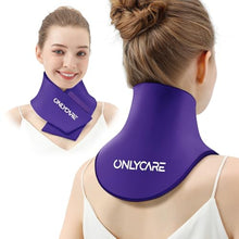 Load image into Gallery viewer, ONLYCARE Neck Ice Pack Wrap Gel - Upgraded Shoulder Ice Packs for Injuries Reusable, Hot and Cold Compress Ice Packs for Neck, Relief of Pain, Swelling, Sprains, Office Pressure