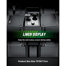 Load image into Gallery viewer, VIWIK Floor Mats Compatible for 2013-2018 Ram 1500/2500/ 3500 Crew Cab, 2019-2024 Ram 1500 Classic Crew Cab, Automotive Car Floor Mats All Weather Custom Floor Liners TPE Black