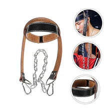 Load image into Gallery viewer, Toddmomy Neck Harness for Strength Training - Head and Neck Trainer with Padded Support for Weight Lifting and Combat Sports Adjustable Builder for Posture and Muscle Strengthening