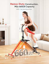 Load image into Gallery viewer, YOLEO Adjustable Resistance Stair Steppers for Exercise at Home, Folding Cardio Stairmaster with 3 Workout Modes