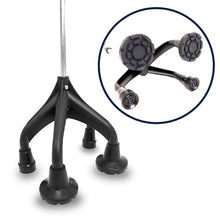 Load image into Gallery viewer, KMINA Quad Crutch for Women and Men (Sturdy 3.3 lbs), 4 Prong Forearm Crutches for Stability and Support