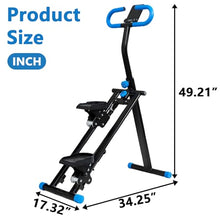Load image into Gallery viewer, Stair Stepper for Home - Vertical Climber Workout Machine with Stable Frame, Adjustable Handlebar for Full-Body Exercise (Blue)