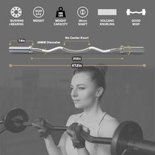 Load image into Gallery viewer, RitFit 2 Inch EZ Curl Bar with Weights, 350LBS Weight Capacity Olympic Curl Barbell