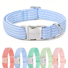 Load image into Gallery viewer, ARING PET Boy Dog Collar for Puppy Small Medium Large Dogs-Blue Stripe M
