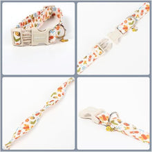 Load image into Gallery viewer, ARING PET Dog Collar, Cute Spring Summer Insects Bee Floral Doggy Collars with Quick Release Buckle for Puppy Small Medium Large Dogs-M