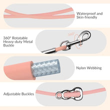 Load image into Gallery viewer, Léwind 8.2ft Hands Free Dog Leash,Versatile Waist & Crossbody Lead for Medium Dogs,Waterproof & Adjustable for Running Jogging Walking, 360° Swivel Metal Buckle (Pink)