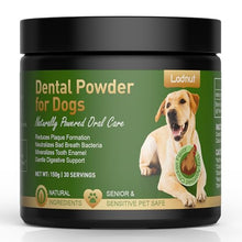 Load image into Gallery viewer, Dog Teeth Cleaning Powder,Natural Dental Powder for Plaque Remove,Tartar Control,7-Day Fresh Breath, No Brushing Needed, Chicken Flavor