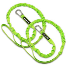 Load image into Gallery viewer, WAVESRX DockingPal™ - Premium Flat Bungee Dock Line for Boats | Elastic Boat Dock Rope with 1 Stainless Steel Carabiner & 1 Loop | Stretches from 5' to 9' for Jet Ski, PWC & Boat