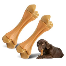 Load image into Gallery viewer, Pasking 2 Pack Dog Chew Toys for Aggressive Chewers, Chicken Flavor Indestructible Nylon Puppy Bone Tough Teething & Calming for Large Medium Breeds(10lbs-70lbs) Birthday Gift Christmas