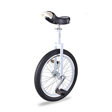 Load image into Gallery viewer, 20" Kid's/Adult's Trainer Unicycle Height Adjustable Skidproof Butyl Mountain Tire Balance Cycling Exercise Bike Bicycle,White,20"