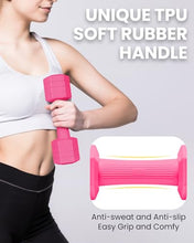 Load image into Gallery viewer, Adjustable Dumbbells Set, 4 in 1 Hand Weights Set for Women Men 10 LB Dumbbell Pair Each 2lbs 3lbs 4lbs 5lbs Weights Dumbbells Set with TPU Soft Rubber Handle for Home Gym Exercise Fitness - Rose