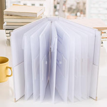 Load image into Gallery viewer, XKDOUS Important Document Organizer, Folio Folders with 9 Pockets, 3-Ring Binder Gold-Foiled Hardcover File Storage Organization Expanding File for 8.5x11 Papers, A4 Documents