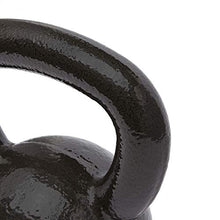 Load image into Gallery viewer, Amazon Basics Cast Iron Kettlebell for Strength Training, Wide Handle with Comfortable Grip, 35 Pounds, Black