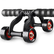 Load image into Gallery viewer, 2 Pack 4-Wheel Ab Roller Abdominal Exercise Roller for Six Pack Abs, Core Workout Trainer
