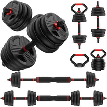 Load image into Gallery viewer, FITPLAM Adjustable dumbbell set,20/35/45/55/70/90lbs Free Weights set with upgraded nut, 5 in 1 Weight Set 70lb
