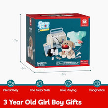 Load image into Gallery viewer, TOP BRIGHT Doctor Kit for Toddlers 3-5, Pretend Play Doctor Set with Costume & Wooden Medical Kit, Dress Up Toys for Kids, Role Play Dog Vet Playset, Christmas Birthday Gifts for Girls Boys 3 4 5