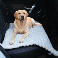 Load image into Gallery viewer, Dog Car Seat Waterproof Bed Cover Non-Slip Car Back Seat Soft and Comfortabl Pet Bed Mat Car Blanket for Travel Backseat Extender Seat Covers Dog Bed for Cars Trucks and SUVs (White Cover 23.6” x 51”)