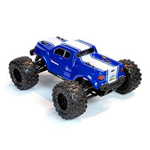 Load image into Gallery viewer, Electric Remote Control Truck with 4WD, LED Lights, 2.4GHz Radio, 2 Rechargeable Li-Ion Batteries & Charger - Blue