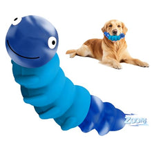 Load image into Gallery viewer, FurtasticFinds Indestructible Dog Toys for Aggressive Chewers, Tough Chew Proof Toy for Large Dogs, Squeaky Rubber Chew Toy with Beef Flavor for Boredom & Anxiety Relief (Blue)