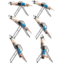 Load image into Gallery viewer, Innova Health and Fitness Inversion Table with Adjustable Headrest, Reversible Ankle Holders, and 300 lb Weight Capacity - Premium