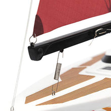 Load image into Gallery viewer, PLAYSTEM Voyager 400 RC Controlled Wind Powered Sailboat in Red - 26" Tall