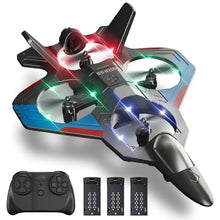 Load image into Gallery viewer, Foam Remote Control Airplanes with 3 Batteries, RC Planes Fighter Jet