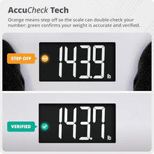 Load image into Gallery viewer, Greater Goods AccuCheck Digital Scale for Body Weight - Accurate Digital Bathroom Scale with High-Precision Sensors, Large Easy-to-Read Backlit Display, 400 lb Capacity, Auto Step-On (Gray)
